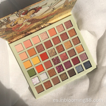 Belleza 42 color paleta de sombras de ojos de lujo etiqueta privada